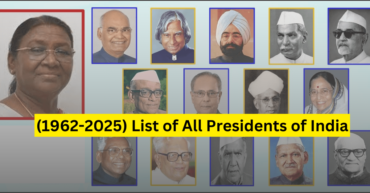 (1962-2025) List of All Presidents of India