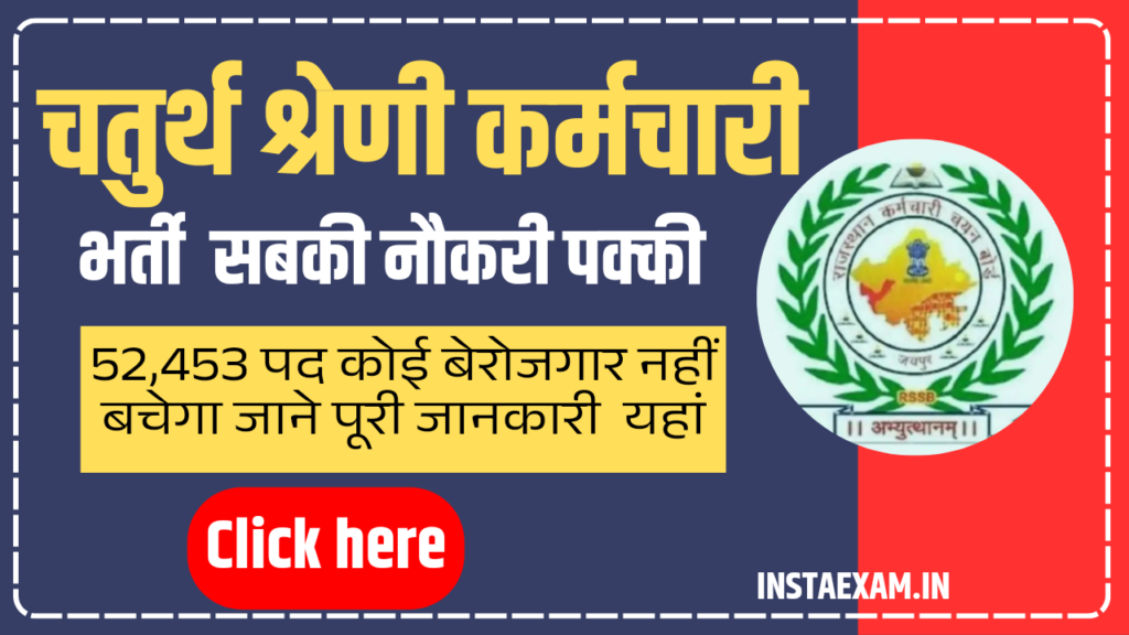राजस्थान चतुर्थ श्रेणी कर्मचारी भर्ती 2025- सबकी नौकरी पक्की