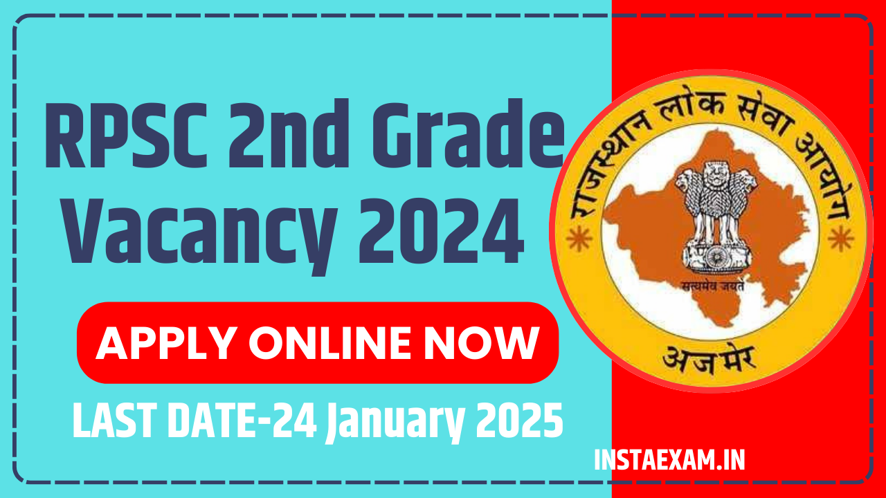 RPSC 2nd Grade New Vacancy 2024-APPLY ONLINE